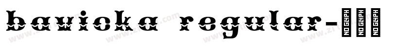 bavicka regular字体转换